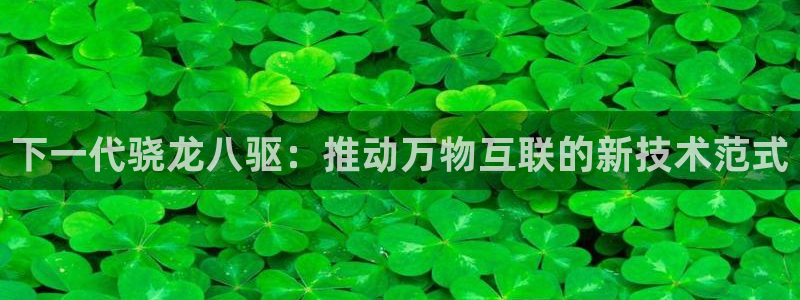 PG电子集团股票：下一代骁龙八驱：推动万物互联的新技术范式