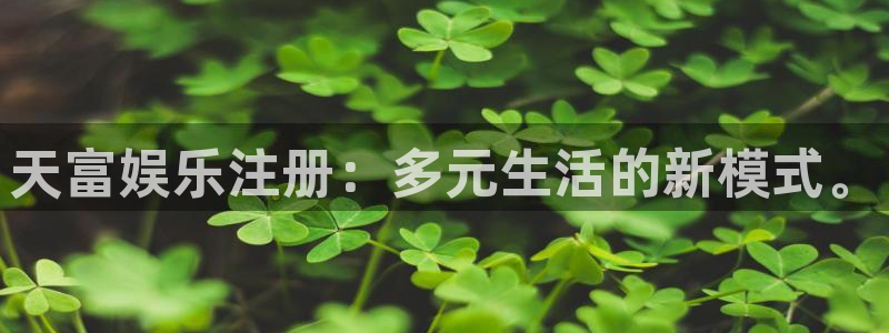 PG电子4平台注册：天富娱乐注册：多元生活的新模式。